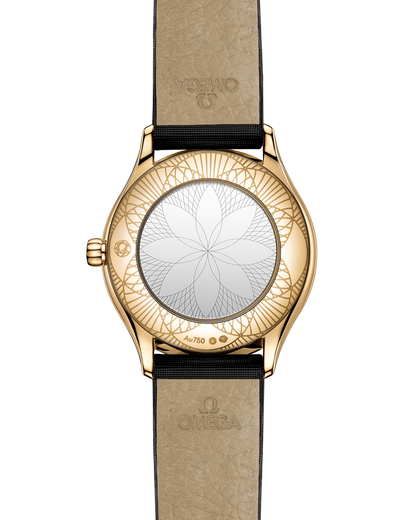 De Ville Mini Trésor 26 mm, Moonshine™ gold on fabric strap
