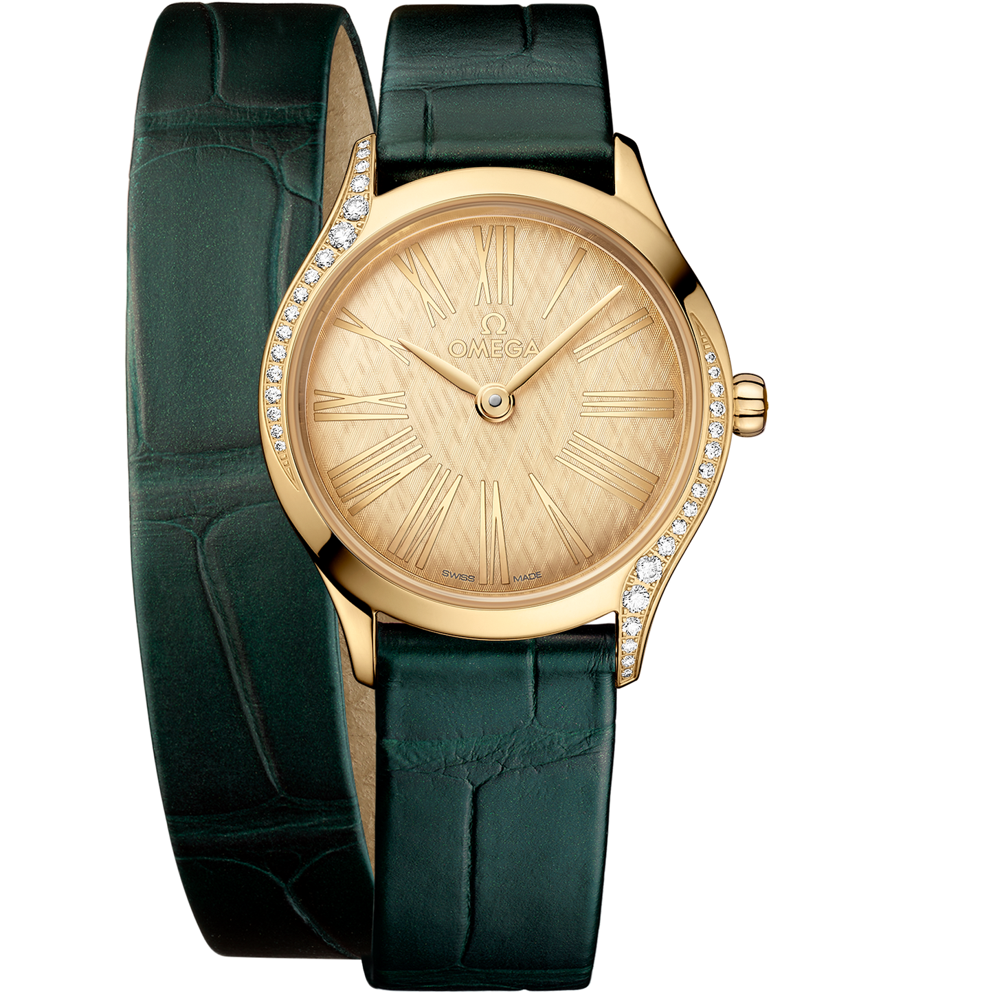 De Ville Mini Trésor 26 mm, Moonshine™ gold on alligator
