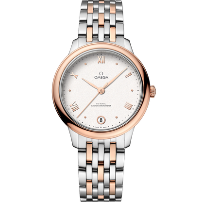 De Ville Prestige 34 mm, steel ‑ Sedna™ gold on steel ‑ Sedna™ gold