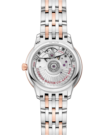De Ville Prestige 34 mm, steel ‑ Sedna™ gold on steel ‑ Sedna™ gold