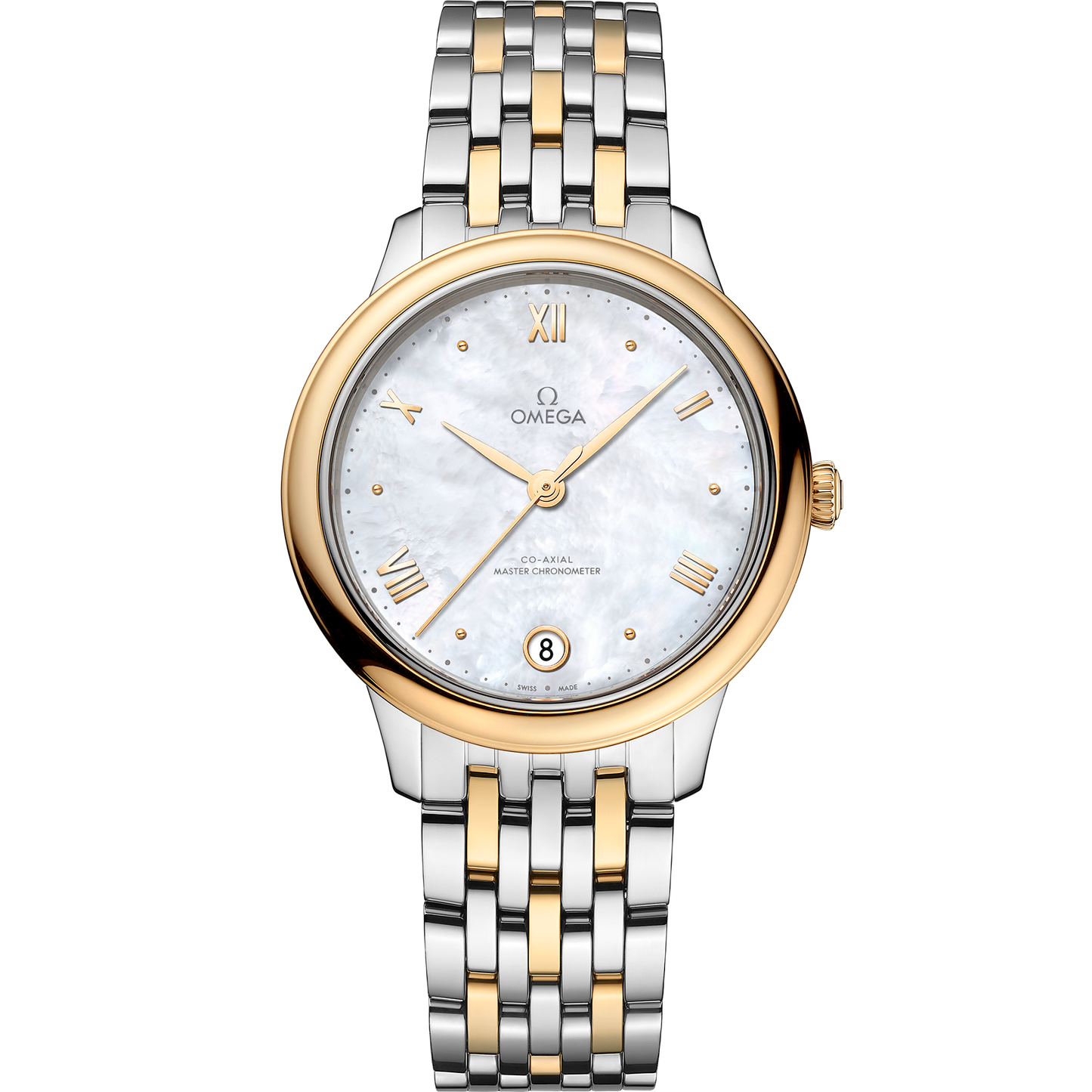 De Ville Prestige 34 mm, steel ‑ yellow gold on steel ‑ yellow gold