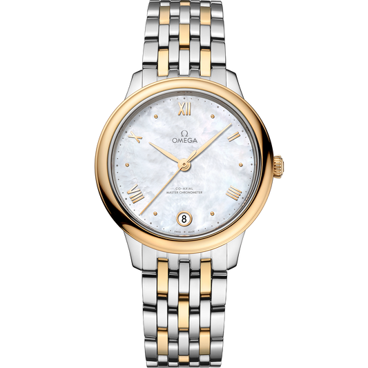 De Ville Prestige 34 mm, steel ‑ yellow gold on steel ‑ yellow gold