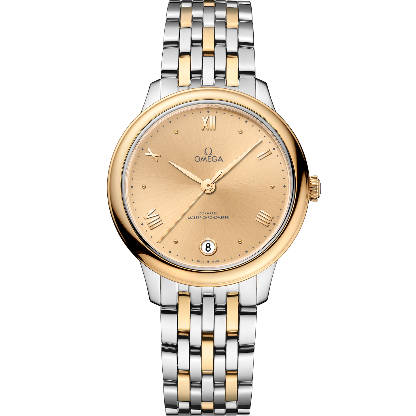 De Ville Prestige 34 mm, steel ‑ yellow gold on steel ‑ yellow gold