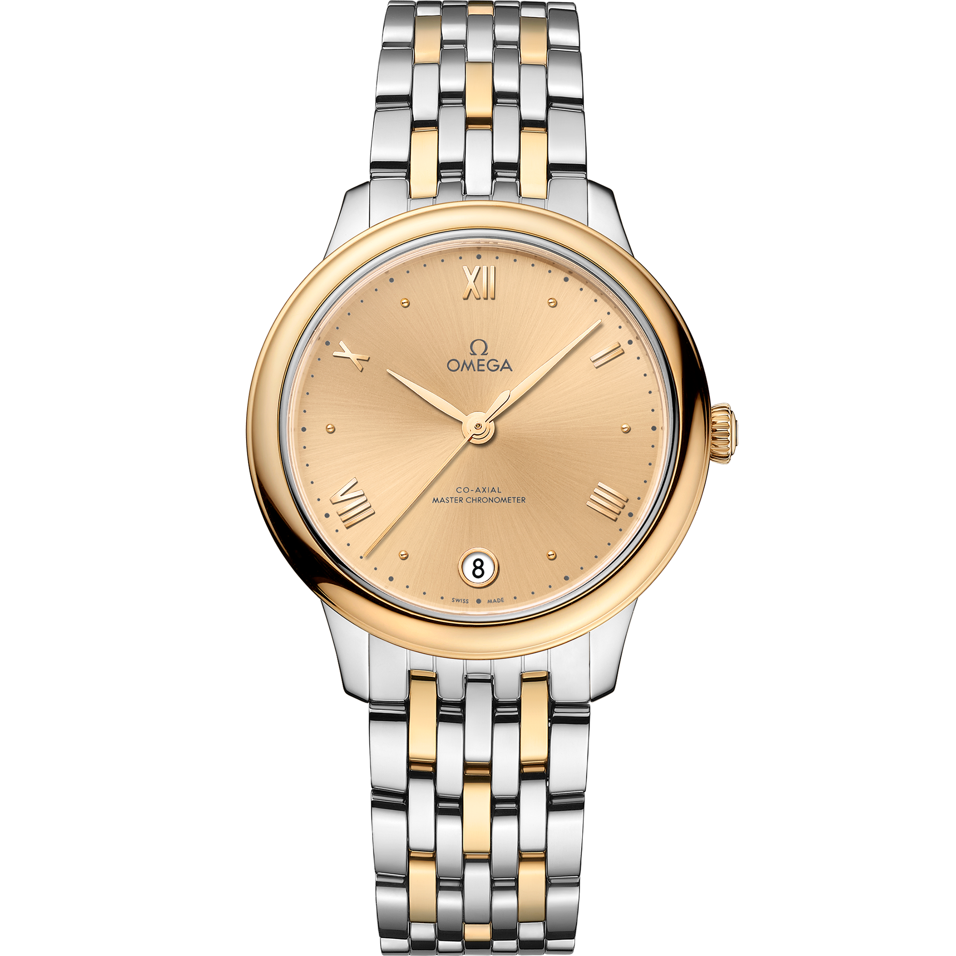 De Ville Prestige 34 mm, steel ‑ yellow gold on steel ‑ yellow gold