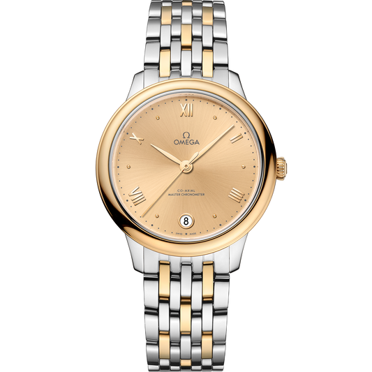 De Ville Prestige 34 mm, steel ‑ yellow gold on steel ‑ yellow gold