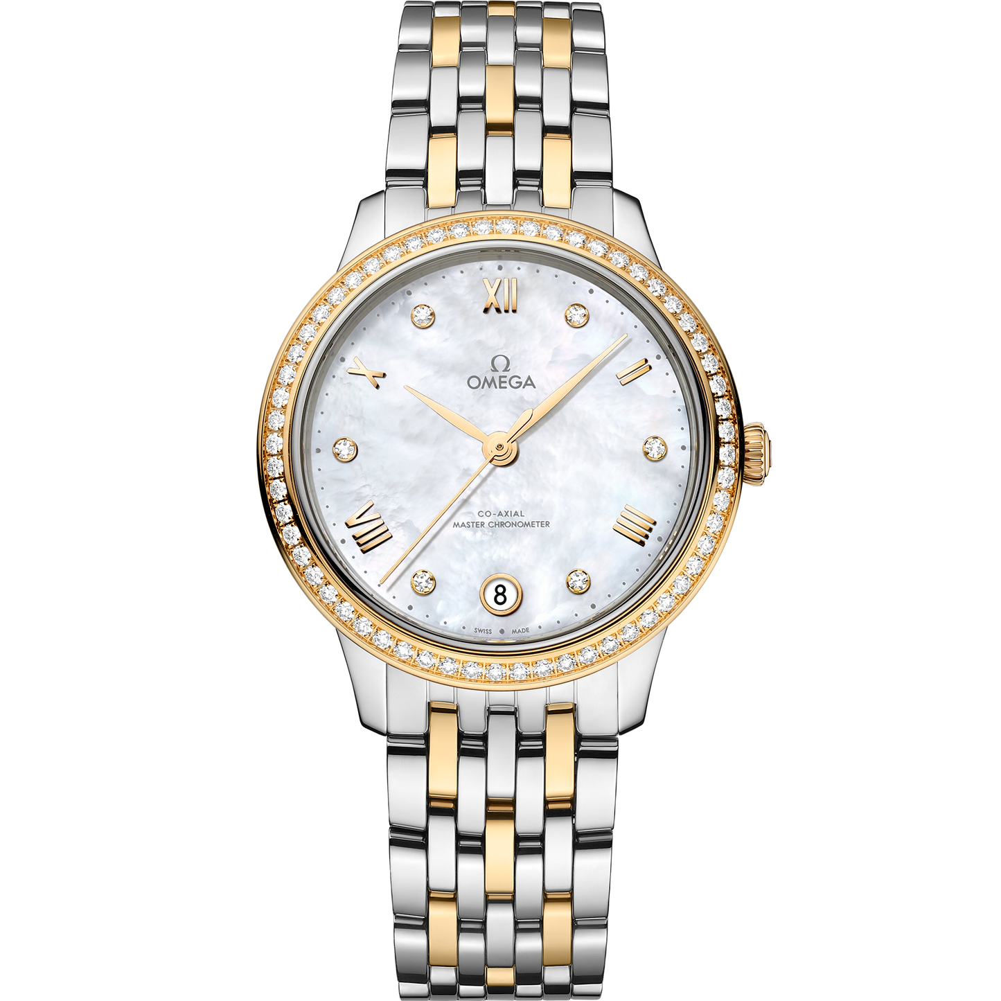 De Ville Prestige 34 mm, steel ‑ yellow gold on steel ‑ yellow gold