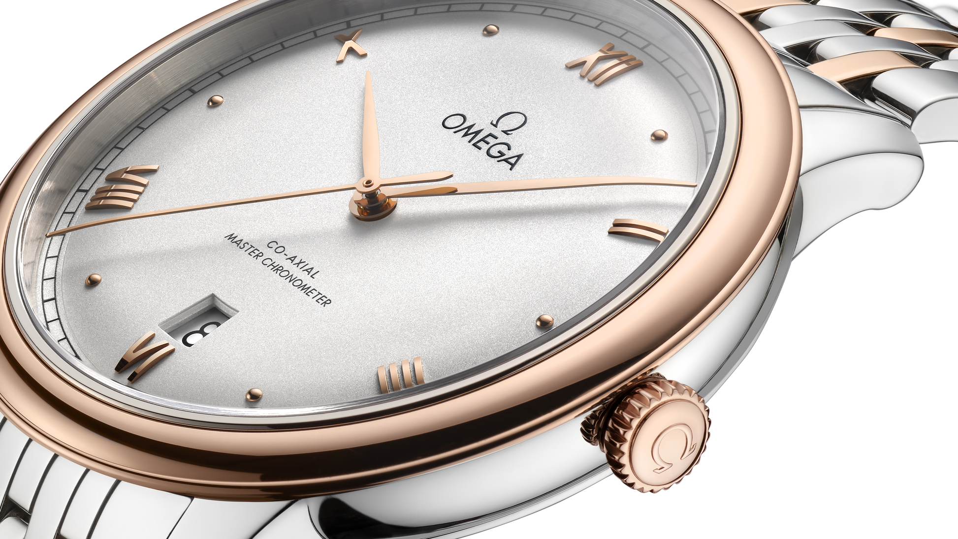 De Ville Prestige 40 mm, steel ‑ Sedna™ gold on steel ‑ Sedna™ gold