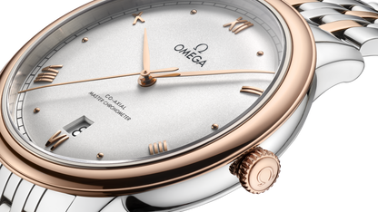 De Ville Prestige 40 mm, steel ‑ Sedna™ gold on steel ‑ Sedna™ gold