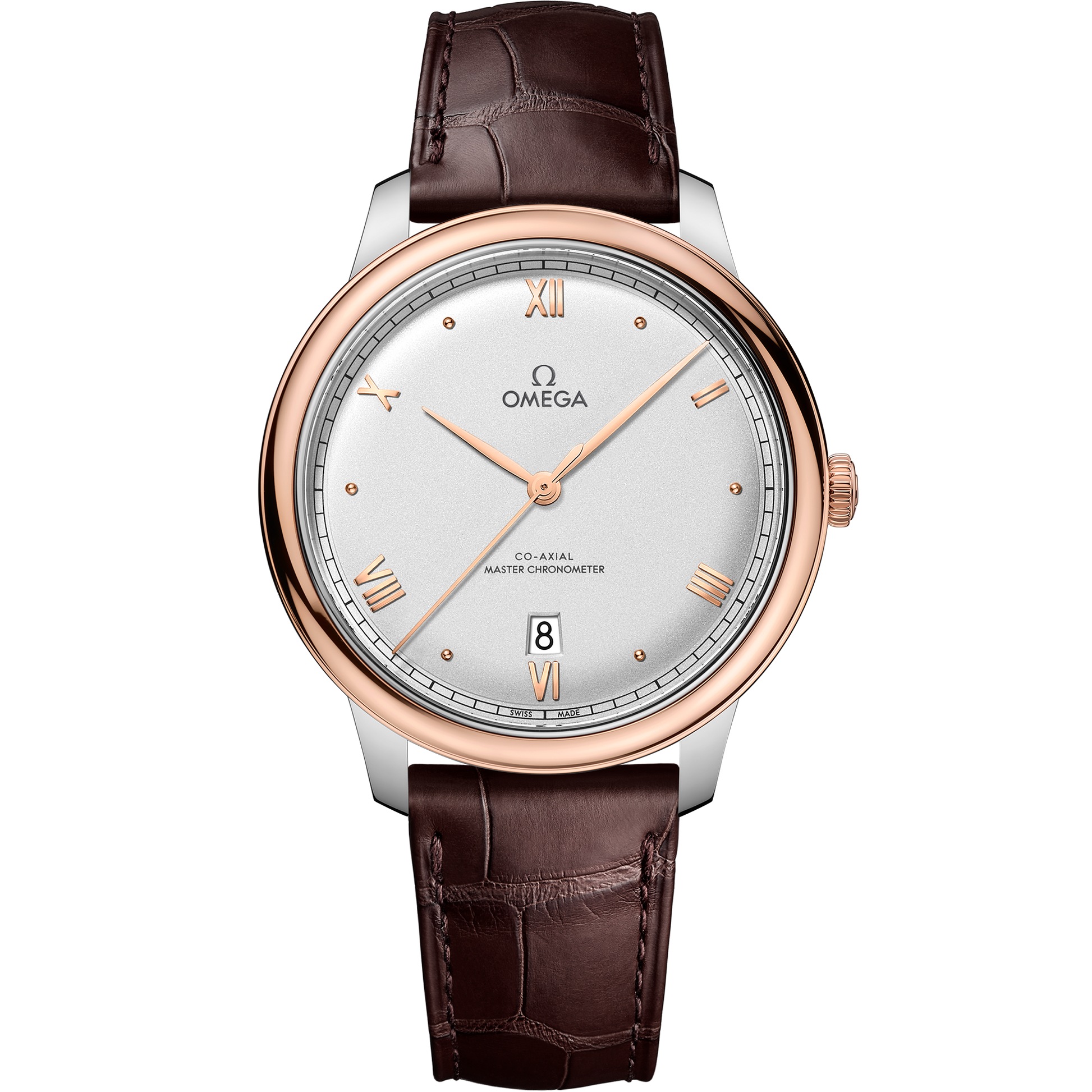 De Ville Prestige 40 mm, steel ‑ Sedna™ gold