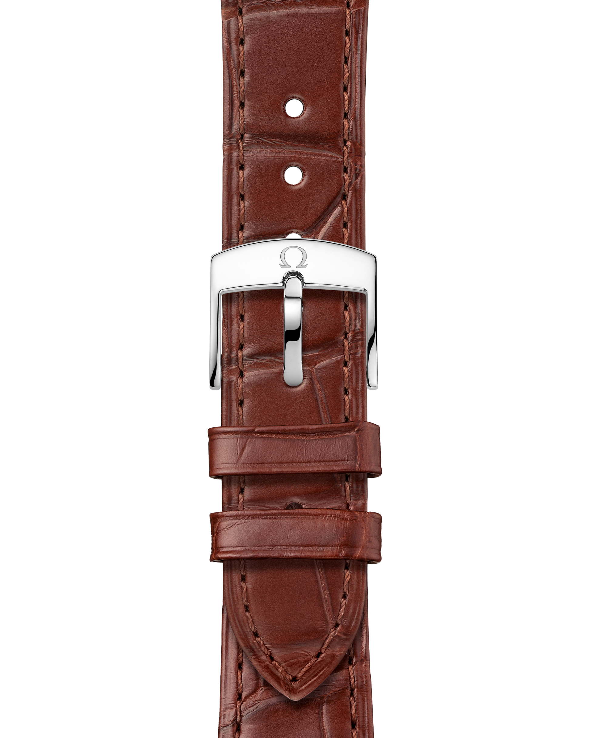 De Ville Prestige 40 mm, steel ‑ yellow gold on leather strap