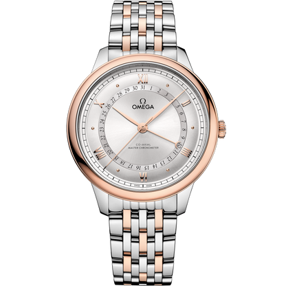 De Ville Prestige 42 mm, steel ‑ Sedna™ gold on steel ‑ Sedna™ gold