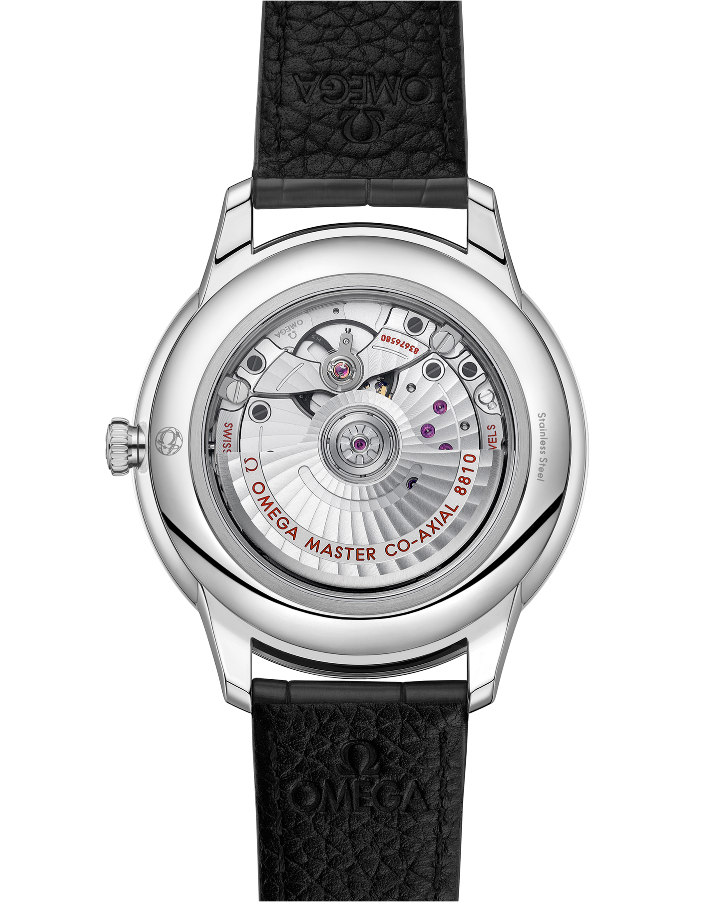 De Ville Prestige 41 mm, steel on leather strap