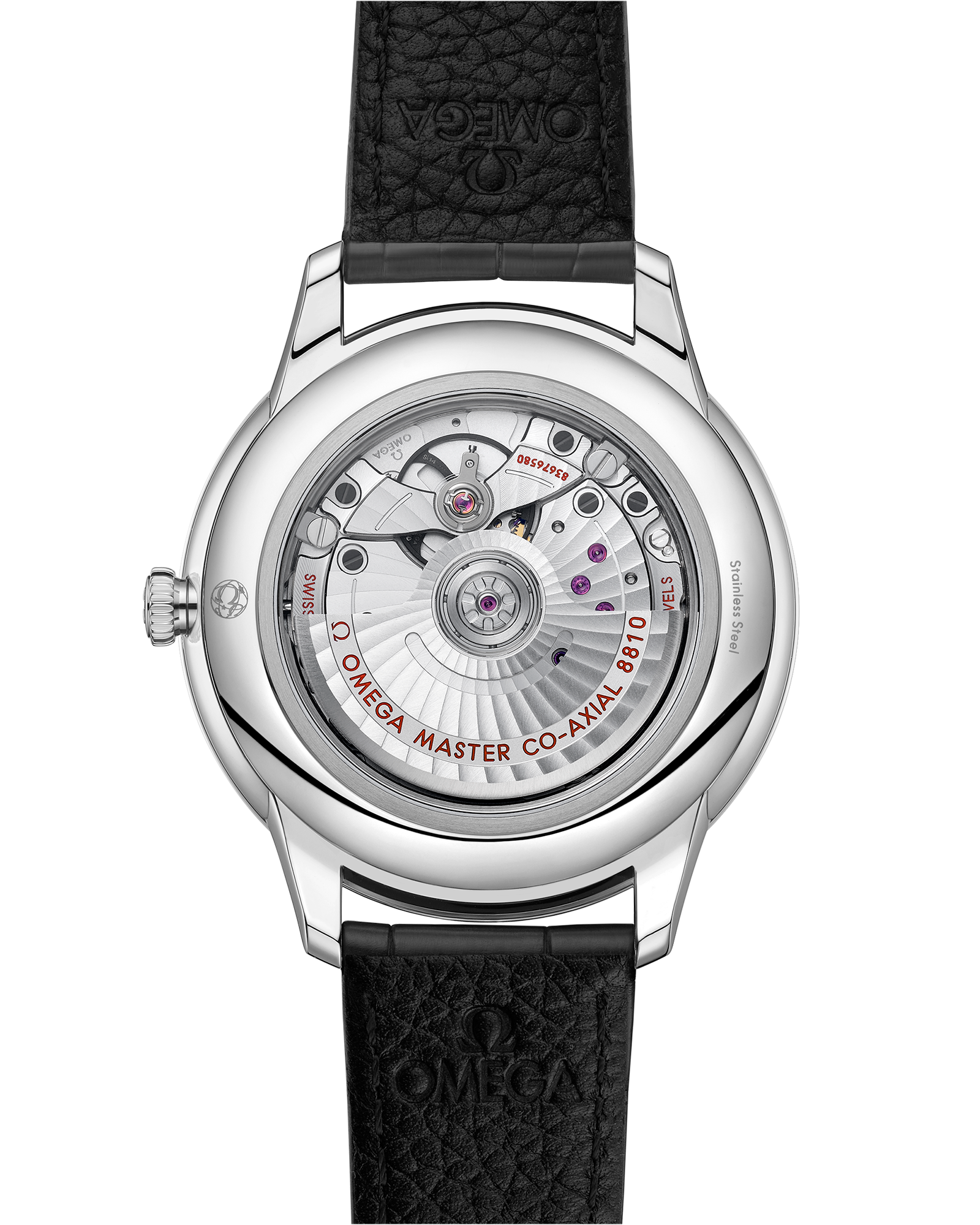 De Ville Prestige 41 mm, steel on leather strap