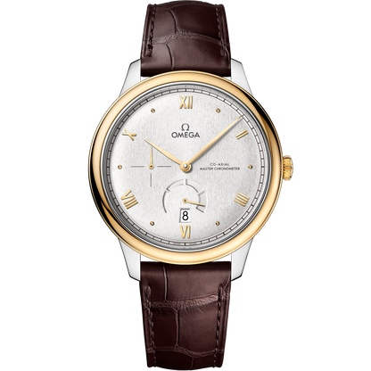 De Ville Prestige 41 mm, steel ‑ yellow gold on leather strap
