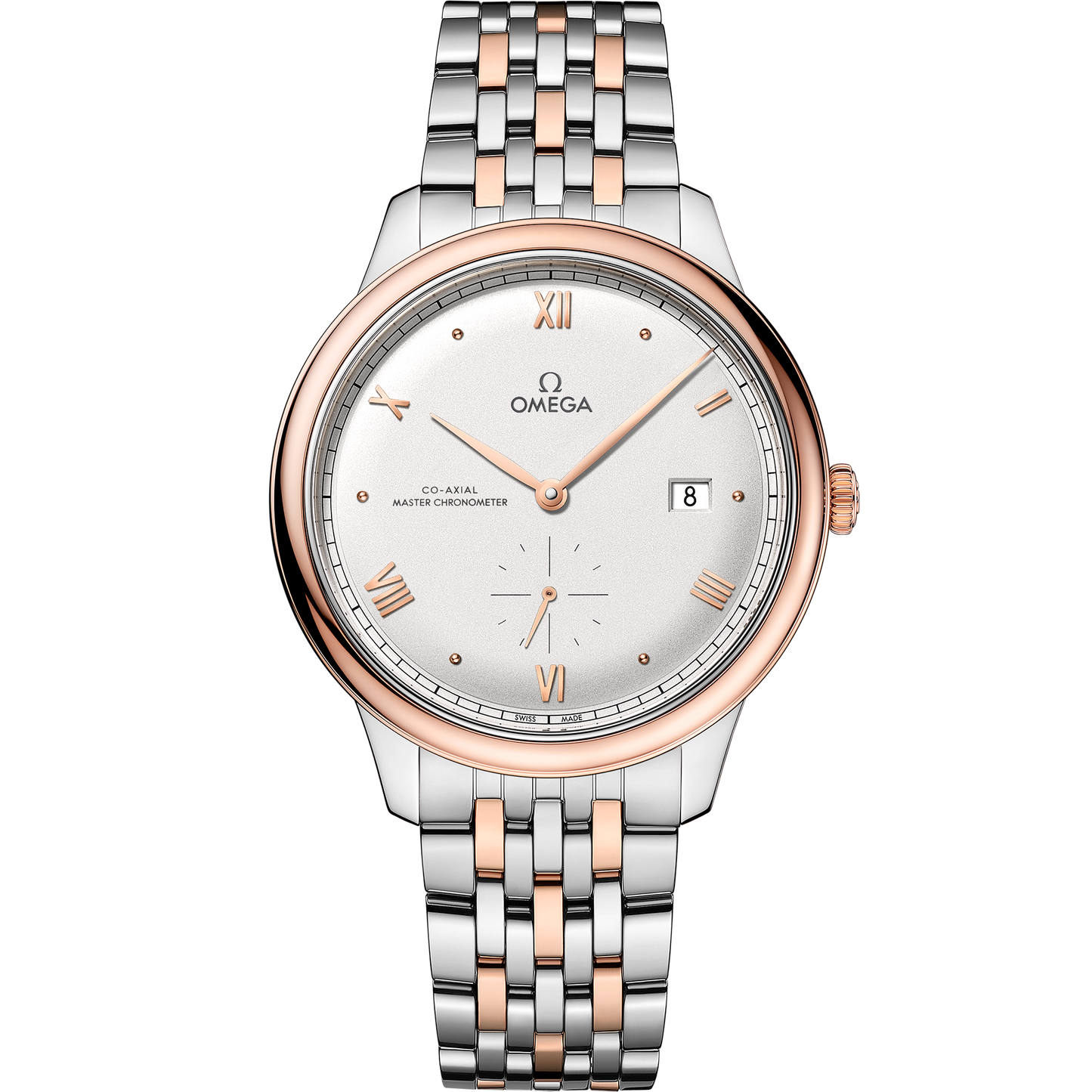 De Ville Prestige 41 mm, steel ‑ Sedna™ gold on steel ‑ Sedna™ gold