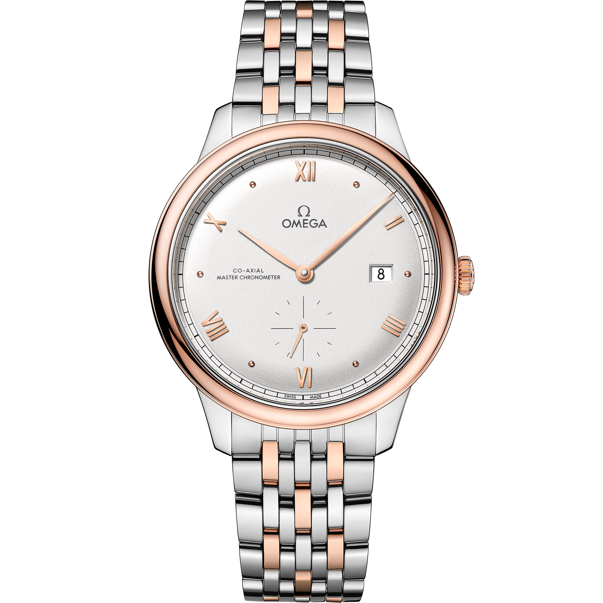 De Ville Prestige 41 mm, steel ‑ Sedna™ gold on steel ‑ Sedna™ gold