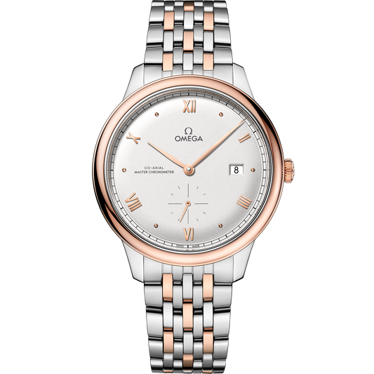 De Ville Prestige 41 mm, steel ‑ Sedna™ gold on steel ‑ Sedna™ gold