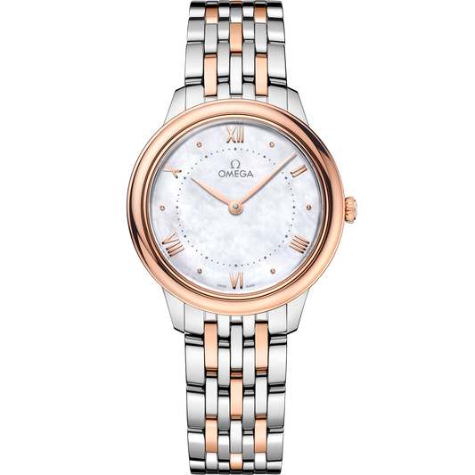 De Ville Prestige 30 mm, steel ‑ Sedna™ gold on steel ‑ Sedna™ gold