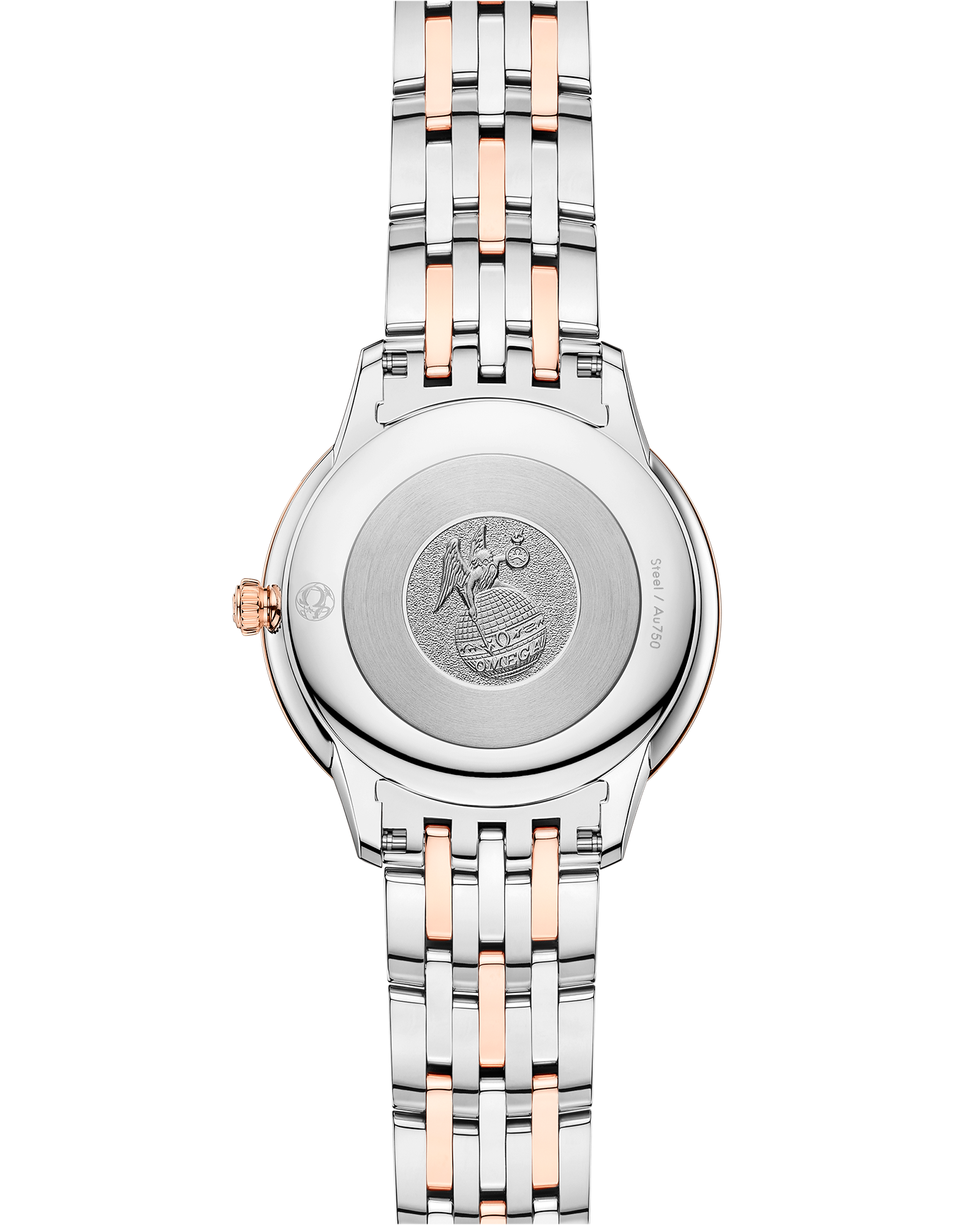 De Ville Prestige 30 mm, steel ‑ Sedna™ gold on steel ‑ Sedna™ gold