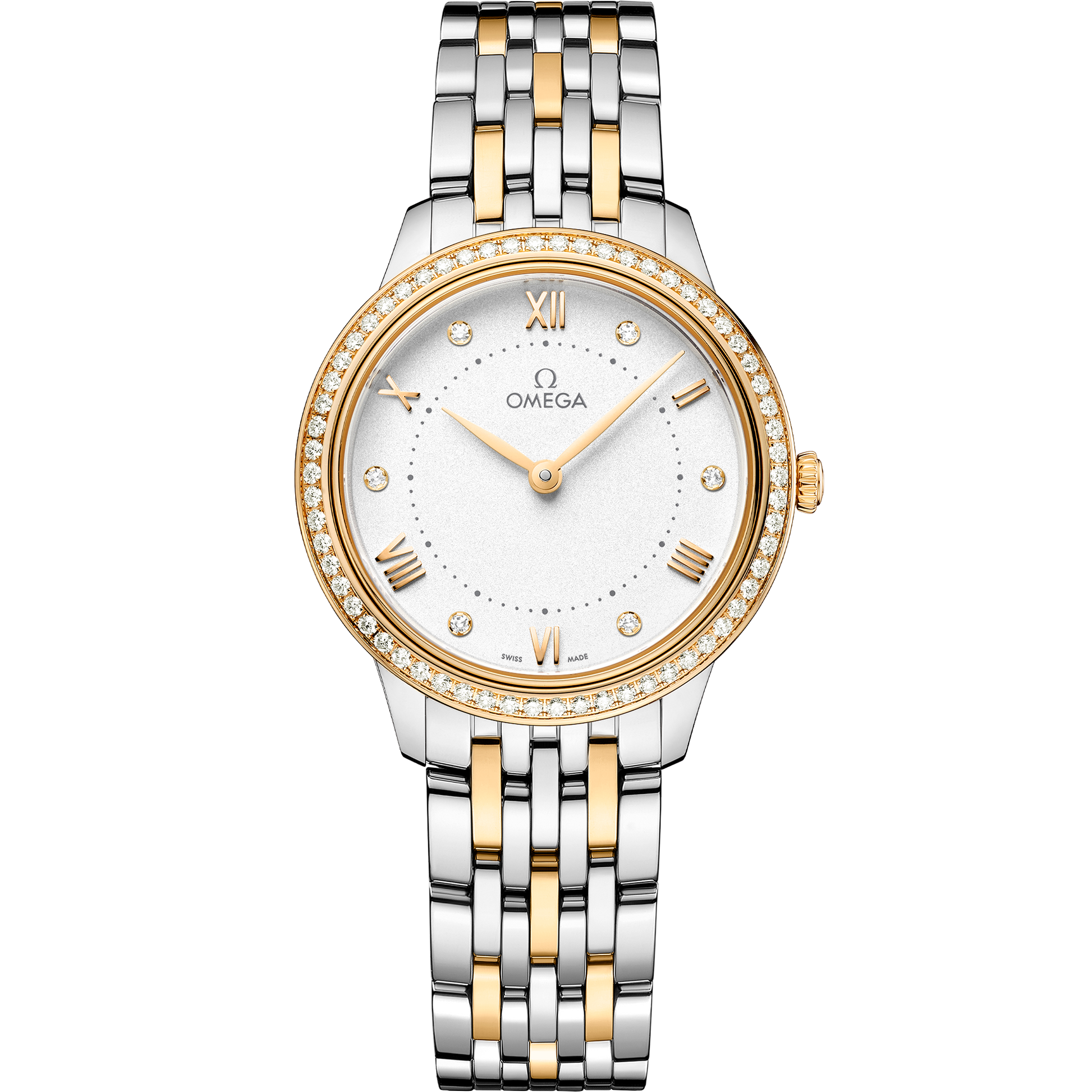 De Ville Prestige 30 mm, steel ‑ yellow gold on steel ‑ yellow gold