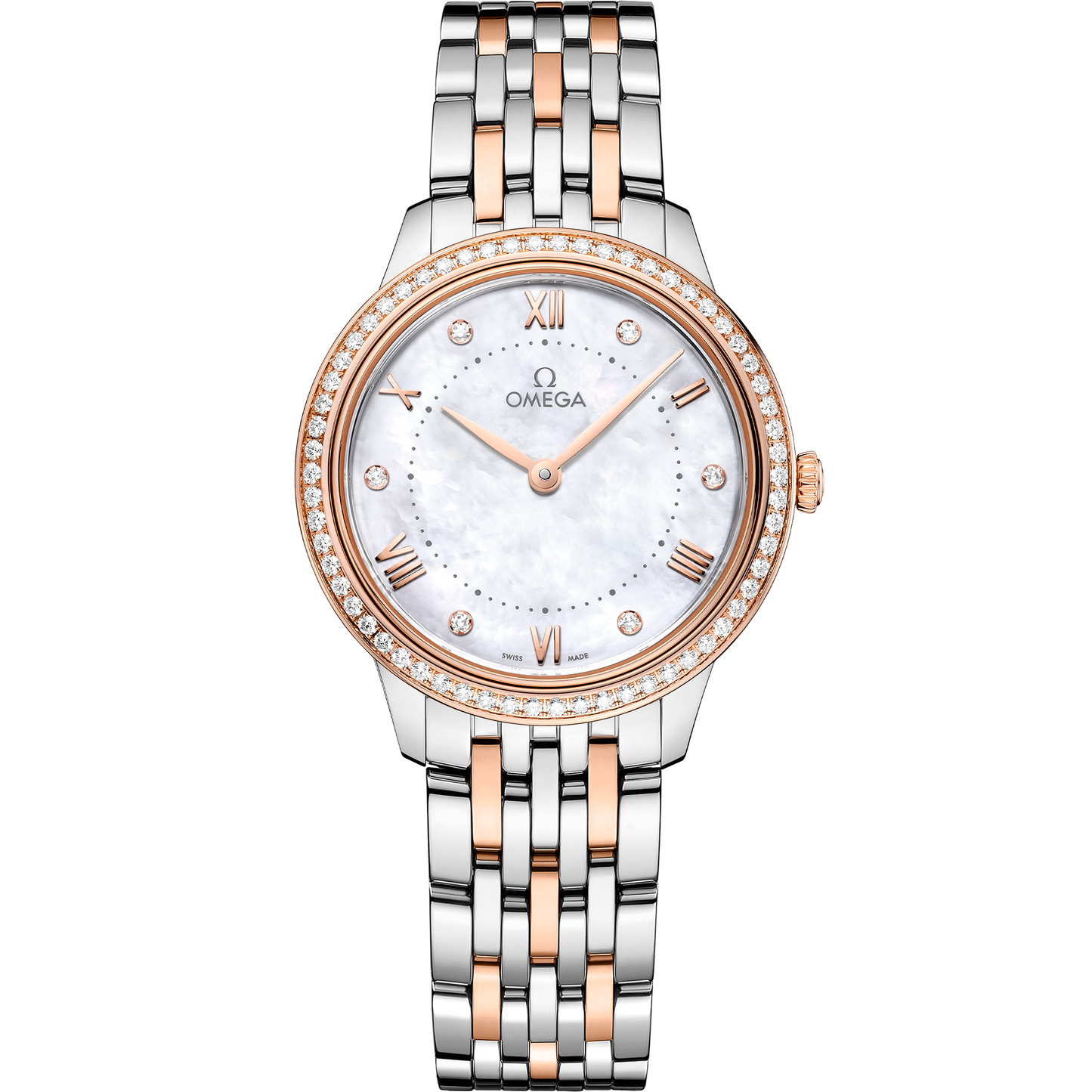 De Ville Prestige 30 mm, steel ‑ Sedna™ gold on steel ‑ Sedna™ gold