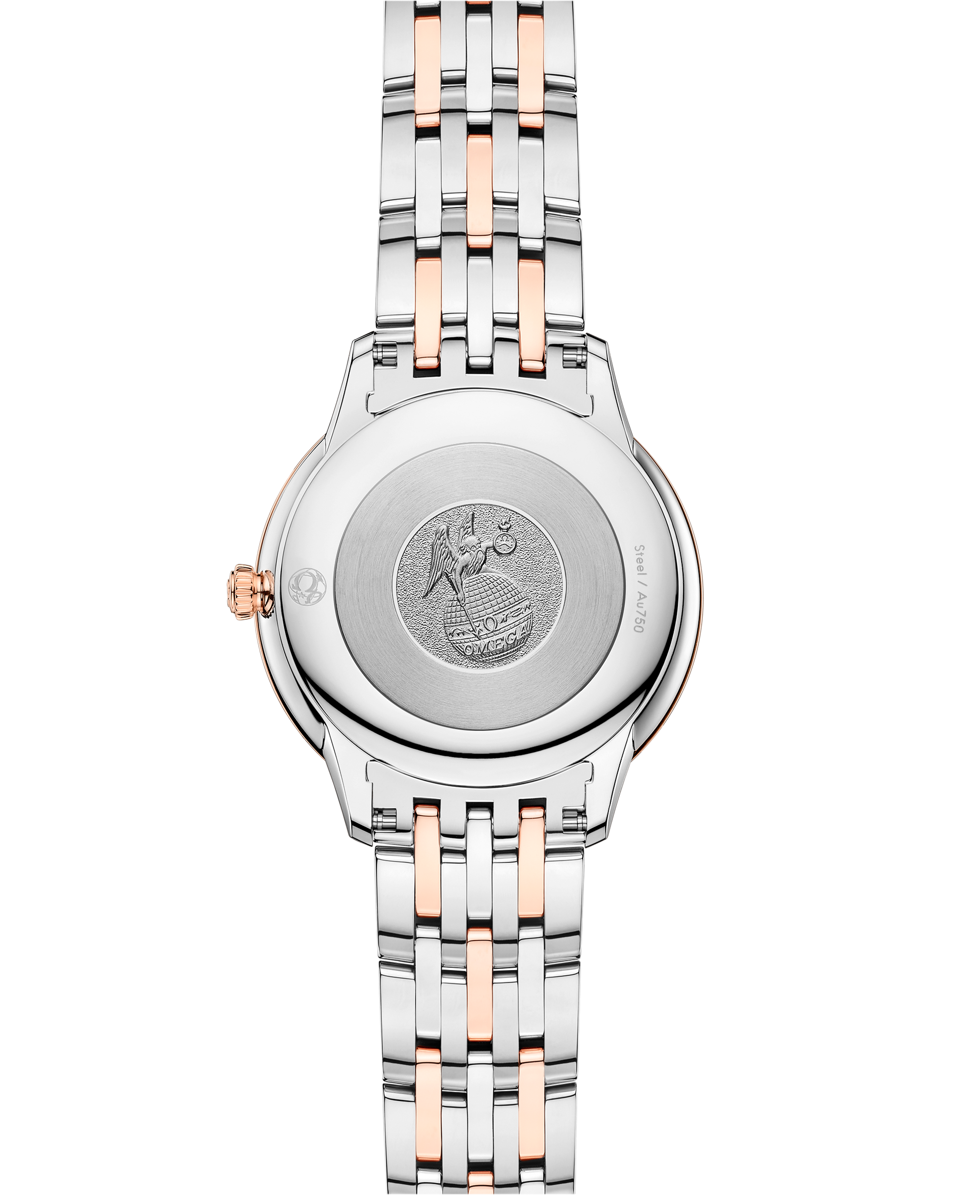 De Ville Prestige 30 mm, steel ‑ Sedna™ gold on steel ‑ Sedna™ gold