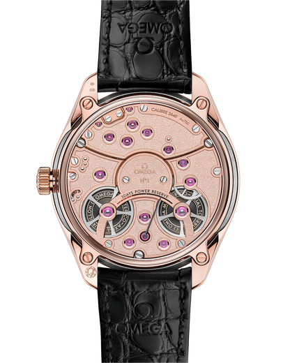 De Ville Tourbillon 43 mm, Sedna™ gold ‑ Canopus Gold™ on leather strap