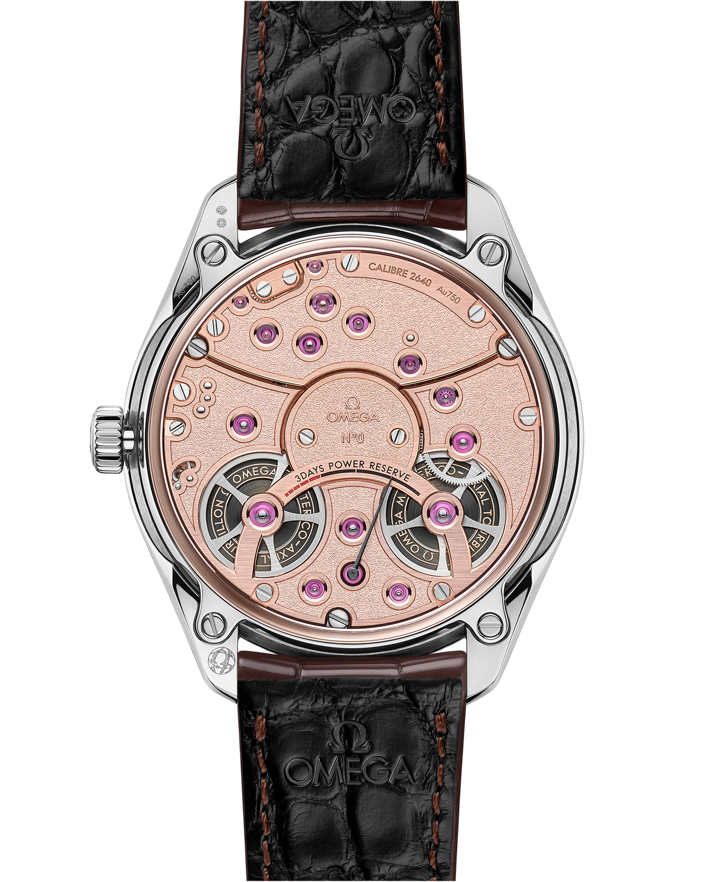 De Ville Tourbillon 43 mm, Canopus Gold™ on leather strap