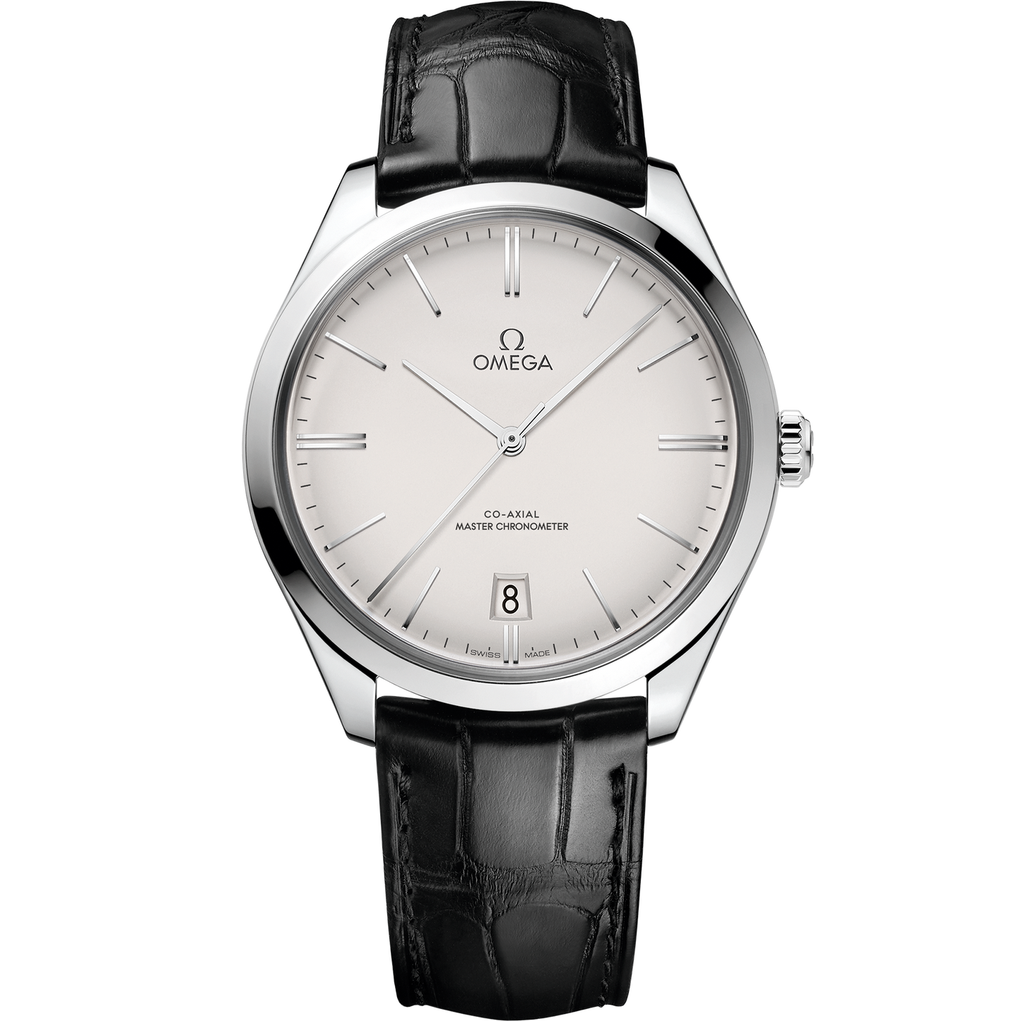 De Ville Trésor 40 mm, steel on leather strap