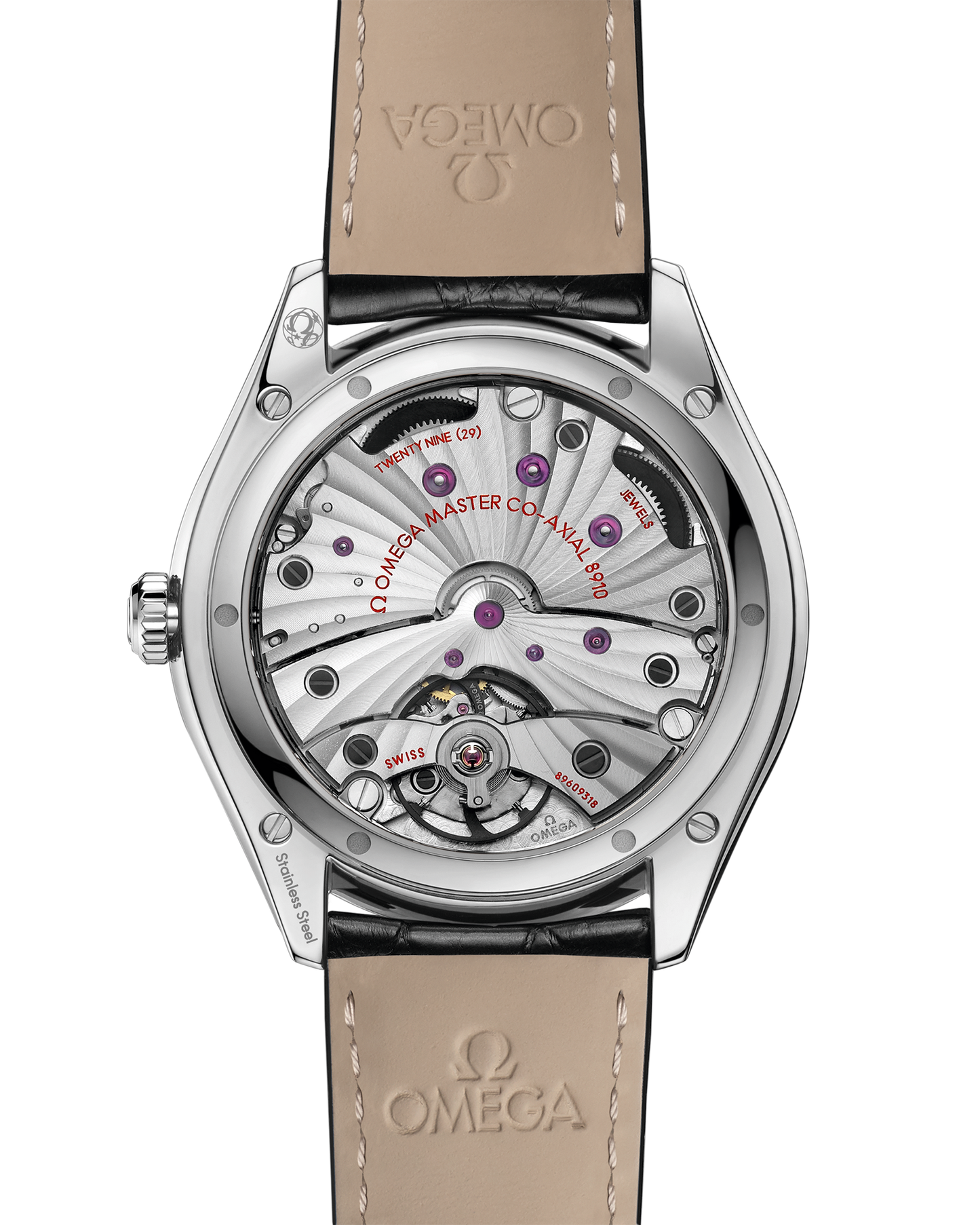 De Ville Trésor 40 mm, steel on leather strap