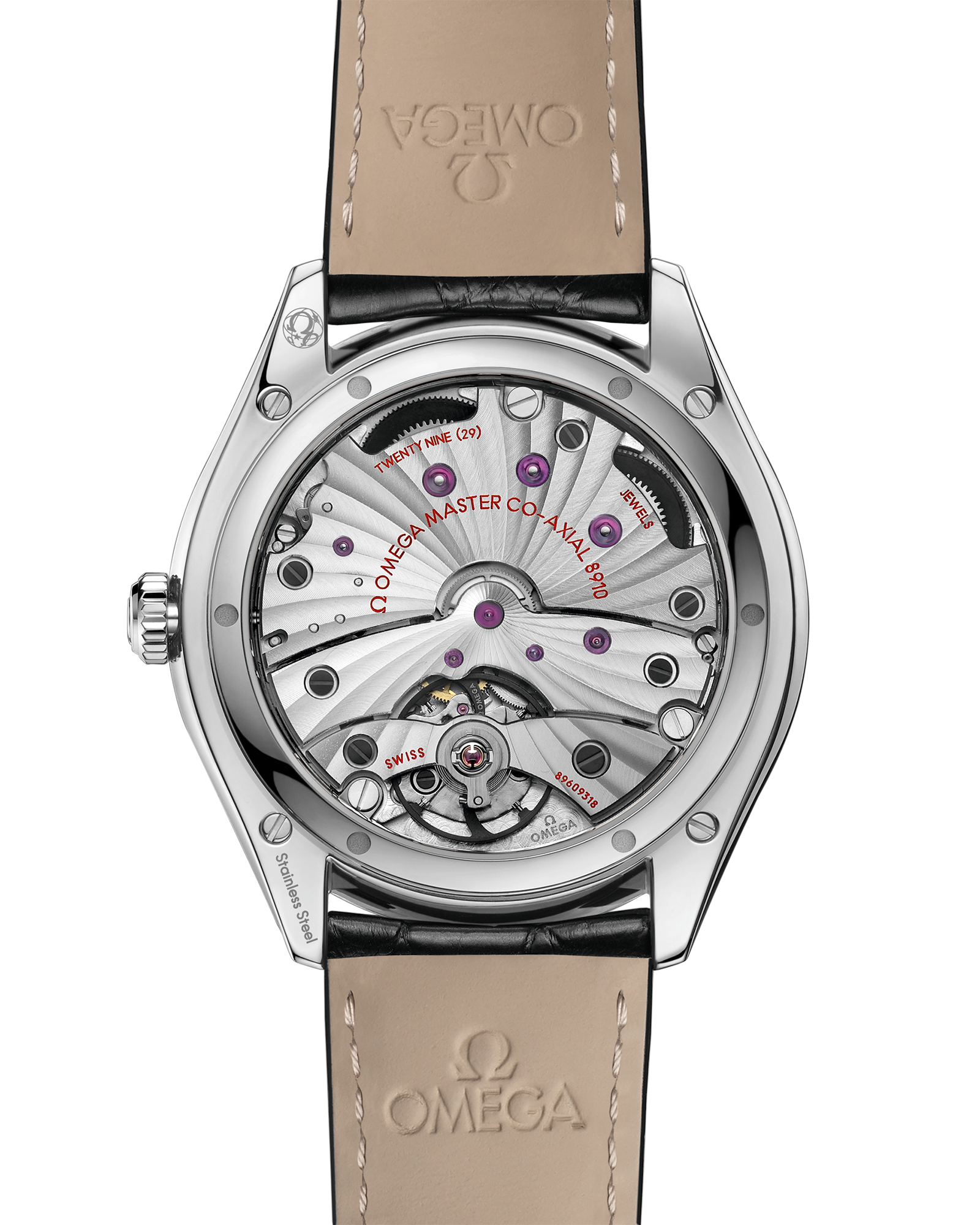De Ville Trésor 40 mm, steel on leather strap