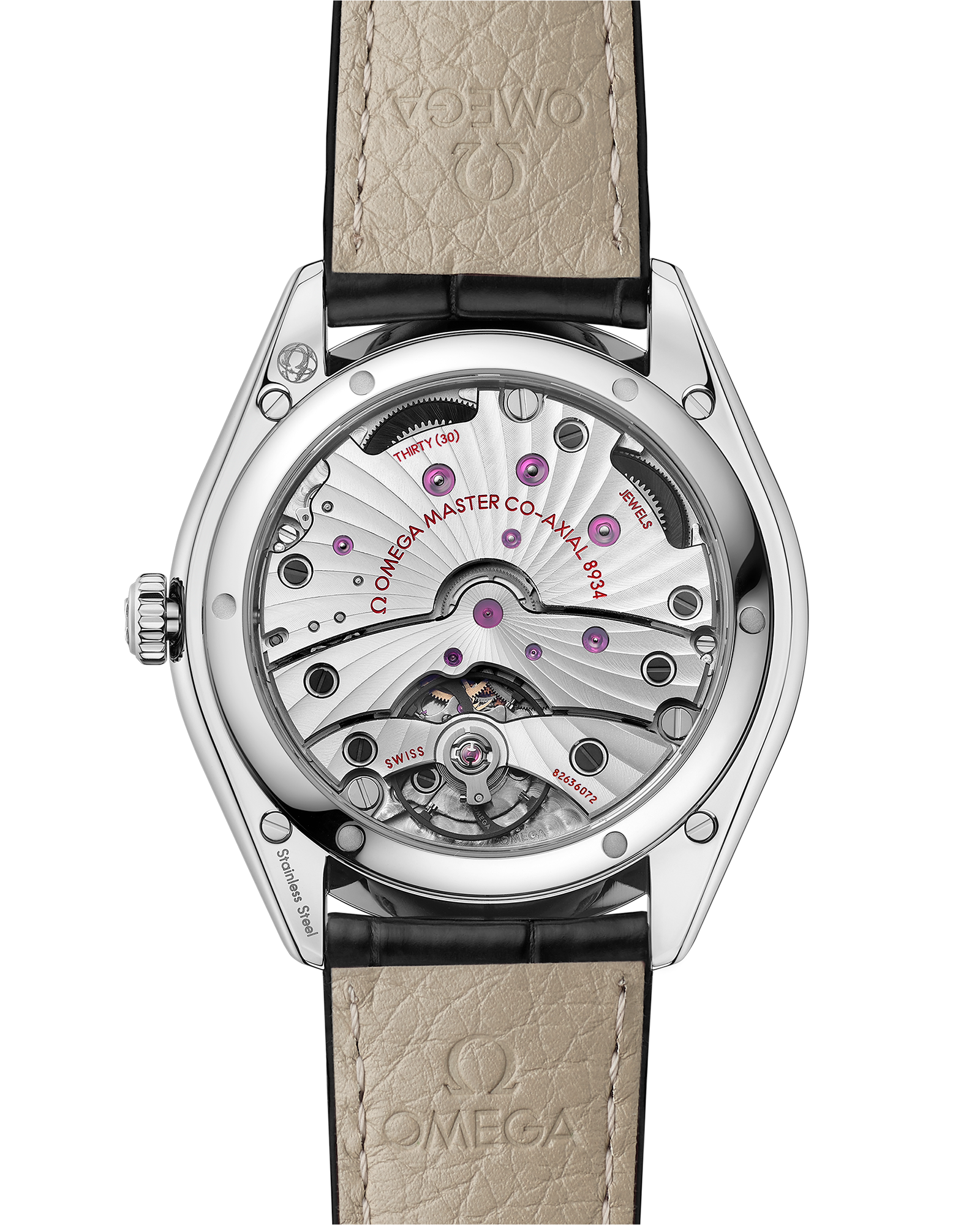De Ville Trésor 40 mm, steel on leather strap