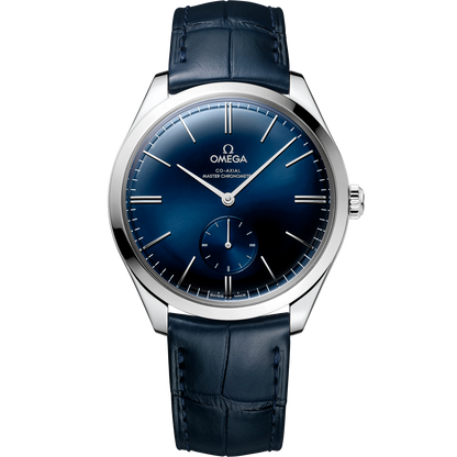 De Ville Trésor 40 mm, steel on leather strap