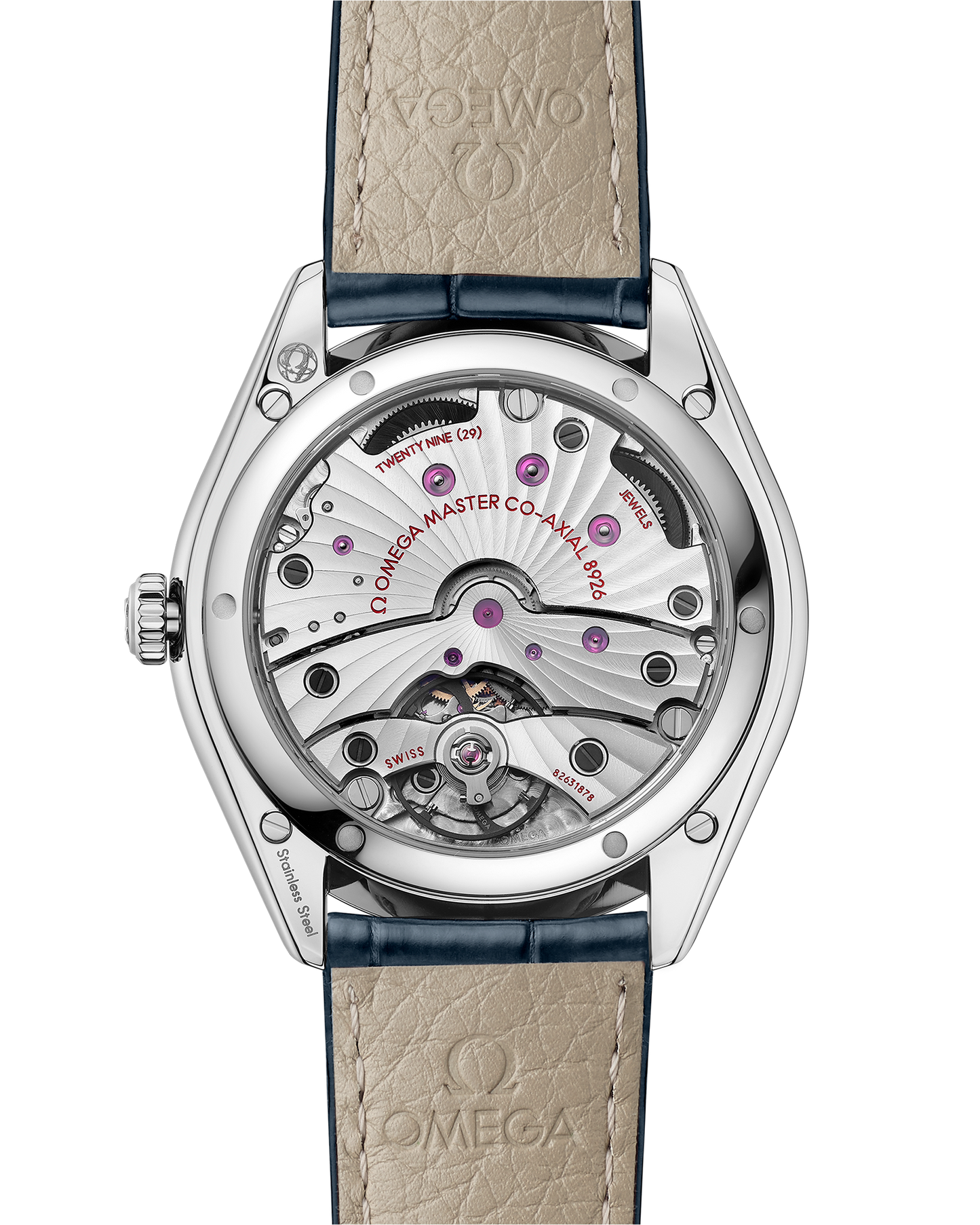 De Ville Trésor 40 mm, steel on leather strap
