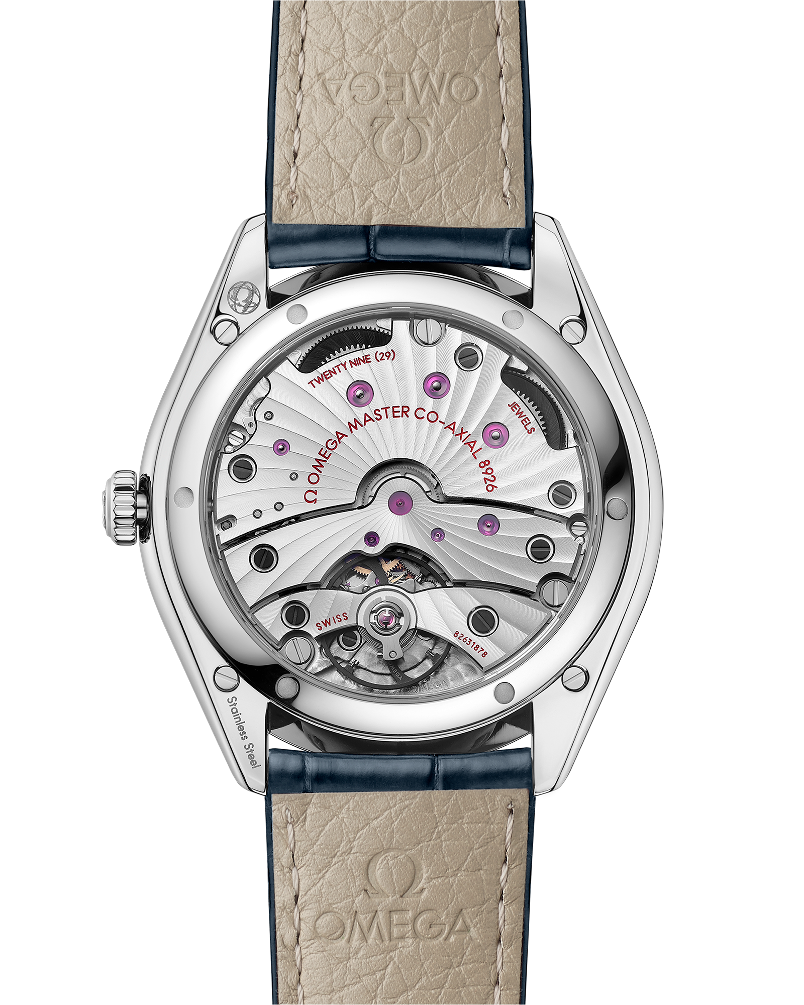 De Ville Trésor 40 mm, steel on leather strap