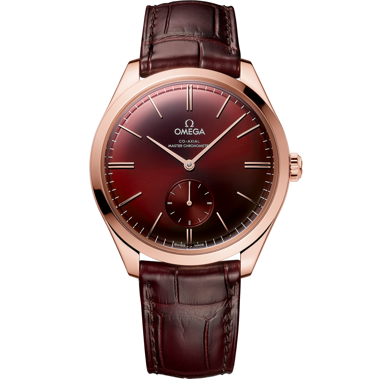 De Ville Trésor 40 mm, Sedna™ gold on leather strap