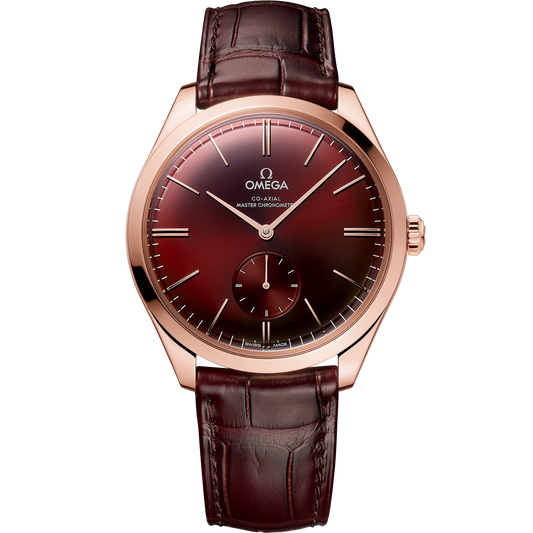 De Ville Trésor 40 mm, Sedna™ gold on leather strap