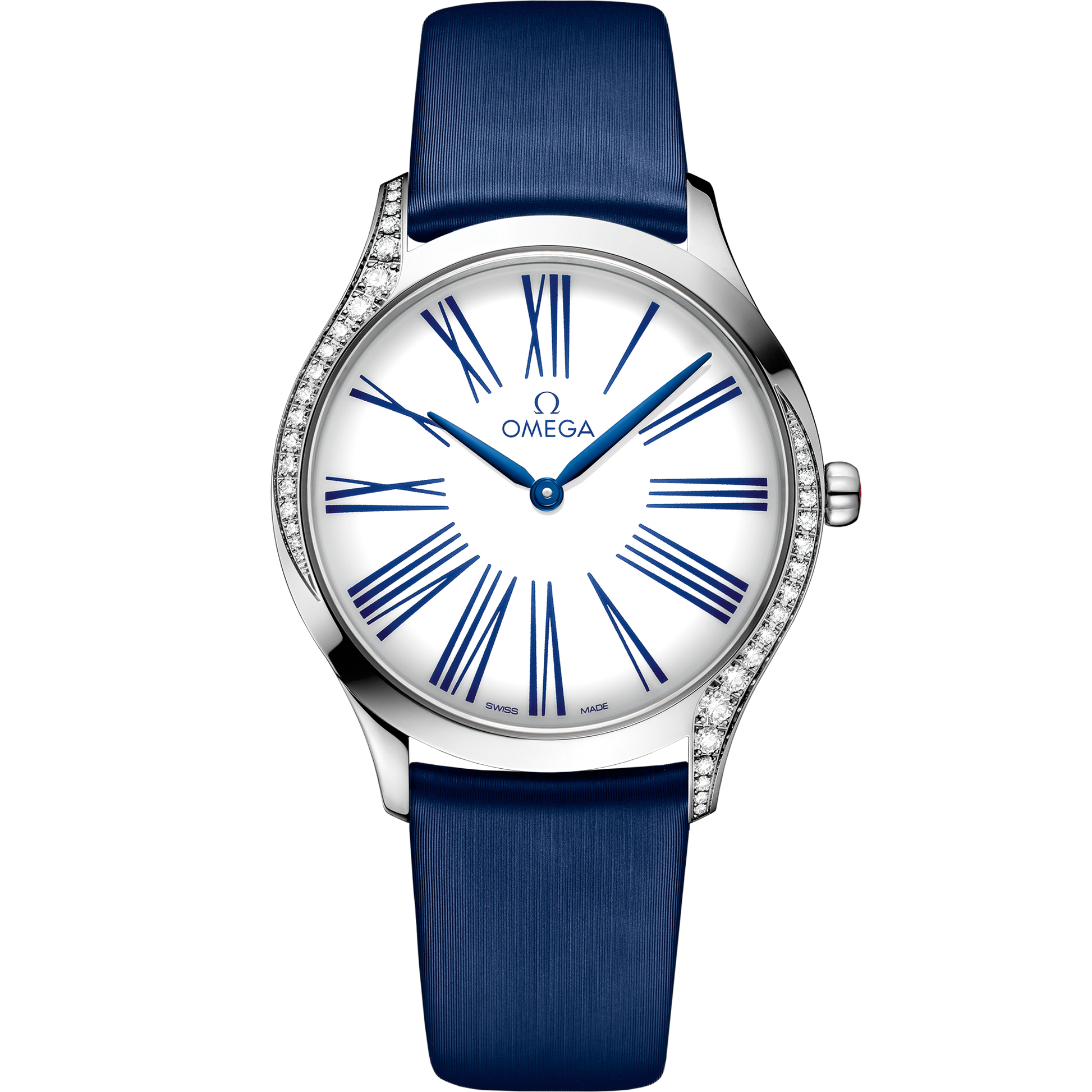 De Ville Trésor 36 mm, steel on fabric strap
