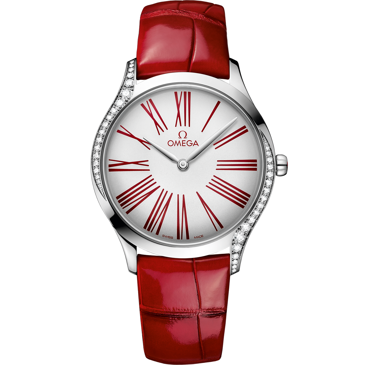 De Ville Trésor 36 mm, steel on leather strap