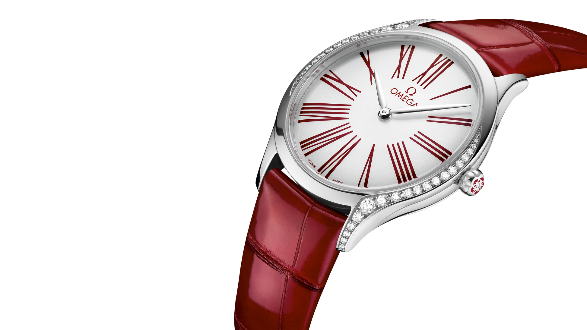 De Ville Trésor 36 mm, steel on leather strap