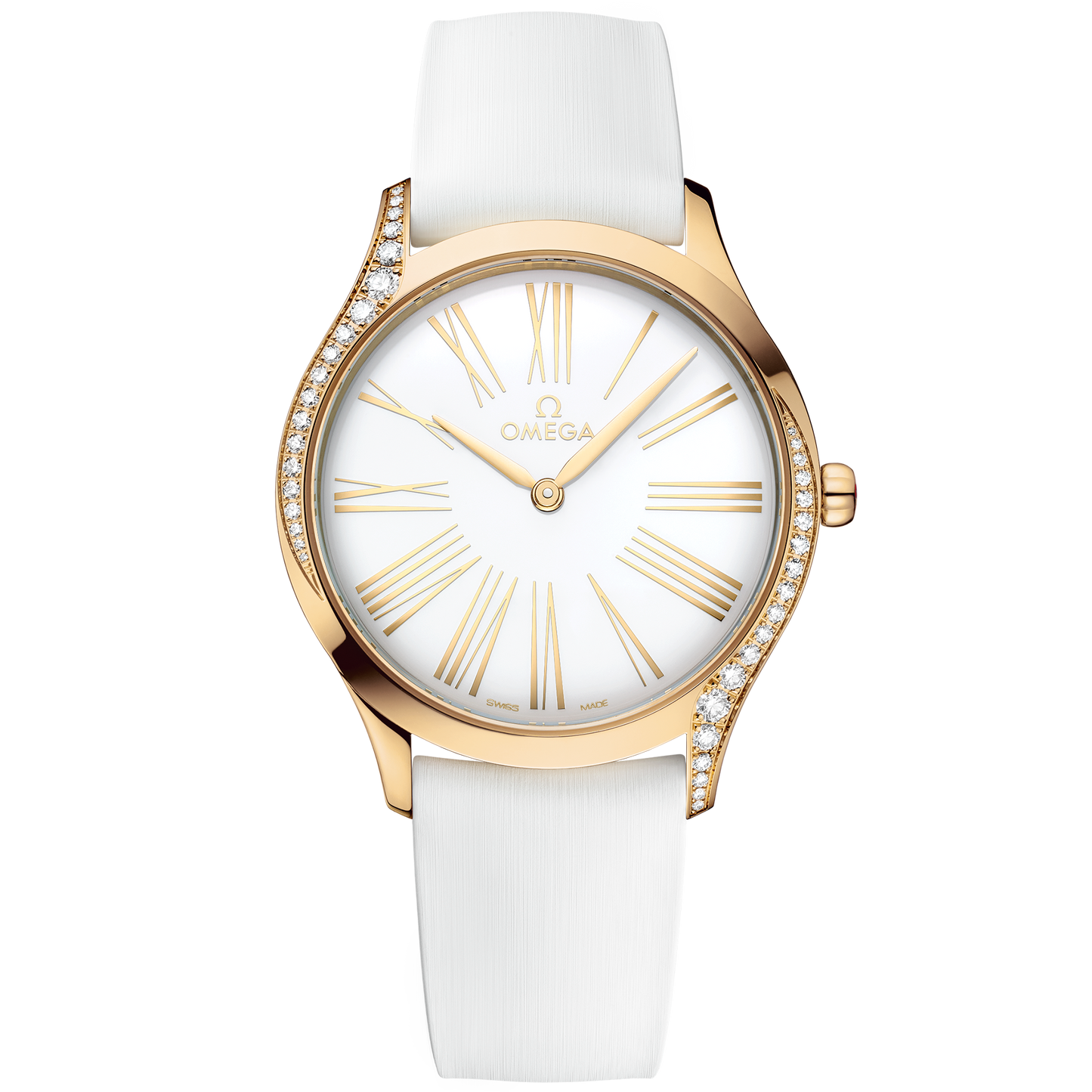 De Ville Trésor 36 mm, Moonshine™ gold on rubber strap