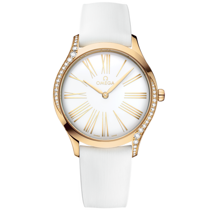 De Ville Trésor 36 mm, Moonshine™ gold on rubber strap
