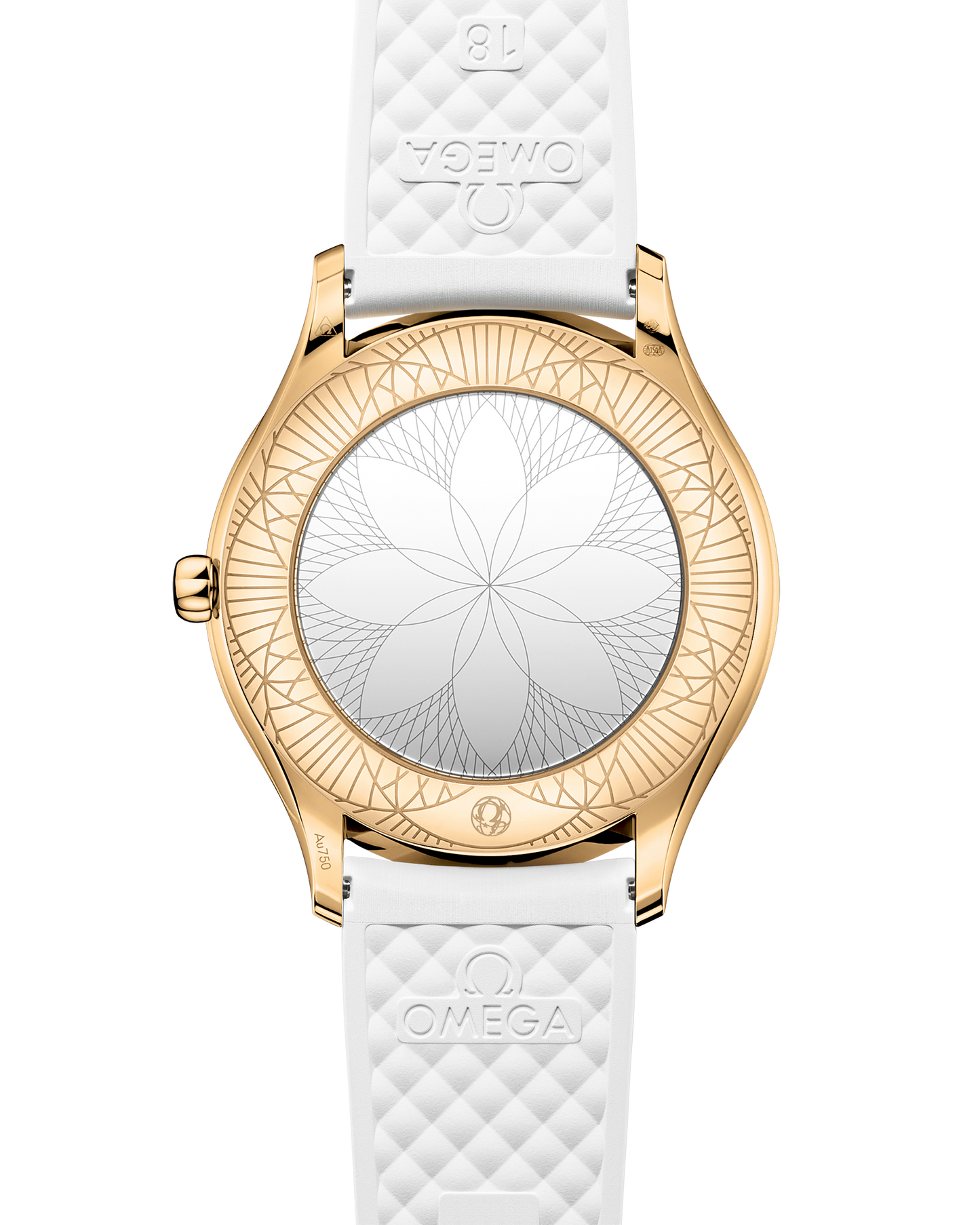 De Ville Trésor 36 mm, Moonshine™ gold on rubber strap