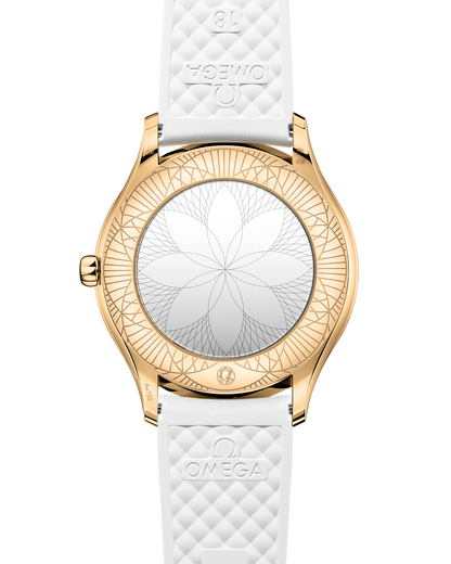 De Ville Trésor 36 mm, Moonshine™ gold on rubber strap