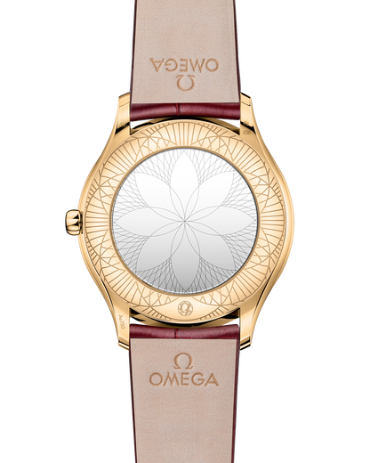 De Ville Trésor 36 mm, Moonshine™ gold on leather strap