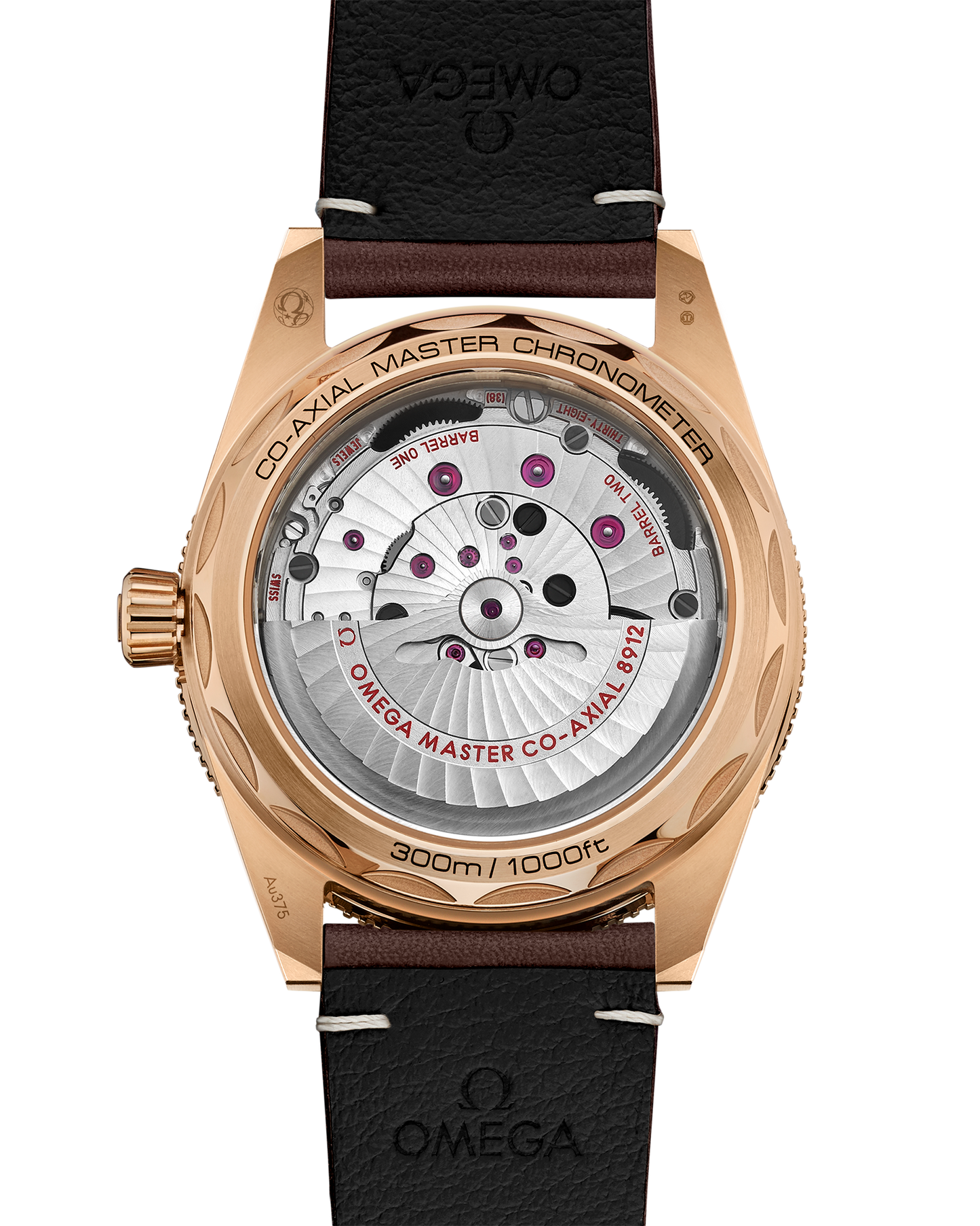 Seamaster 300 41 mm, Bronze gold on leather strap