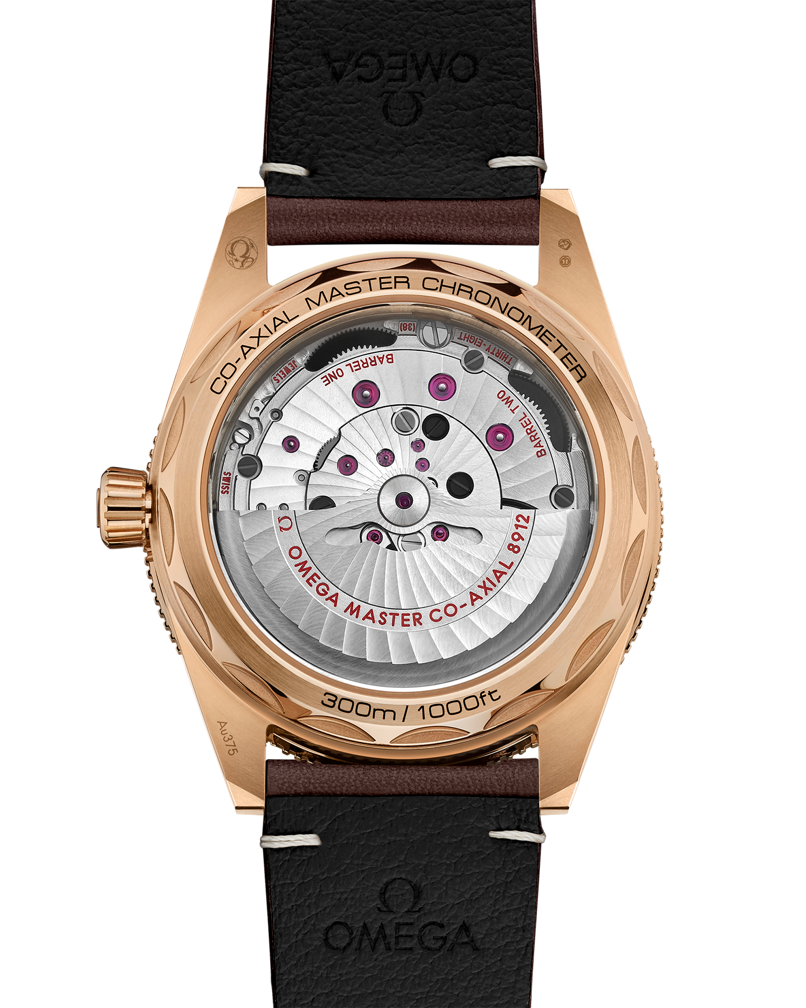 Seamaster 300 41 mm, Bronze gold on leather strap