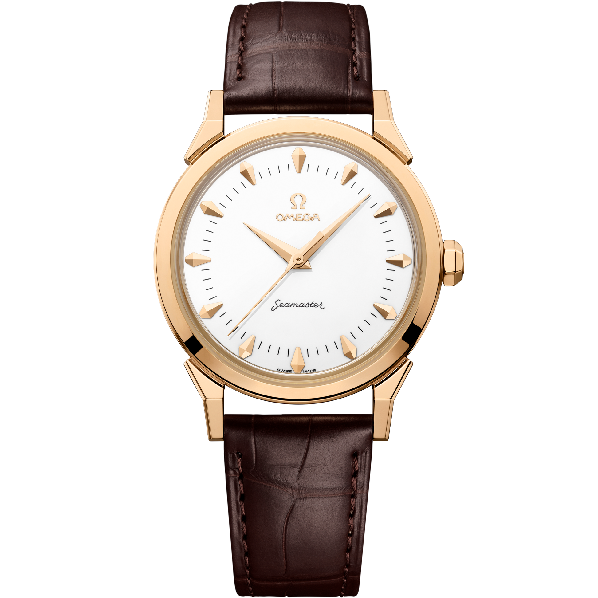 Seamaster 37 mm 37 mm, Moonshine™ gold on alligator