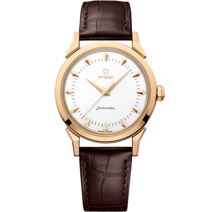 Seamaster 37 mm 37 mm, Moonshine™ gold on alligator