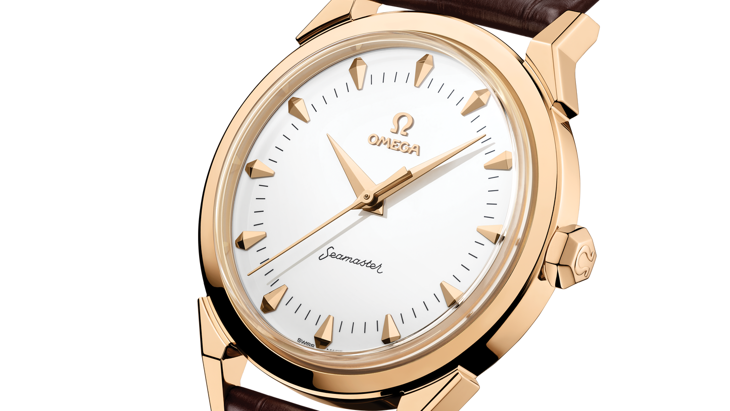 Seamaster 37 mm 37 mm, Moonshine™ gold on alligator